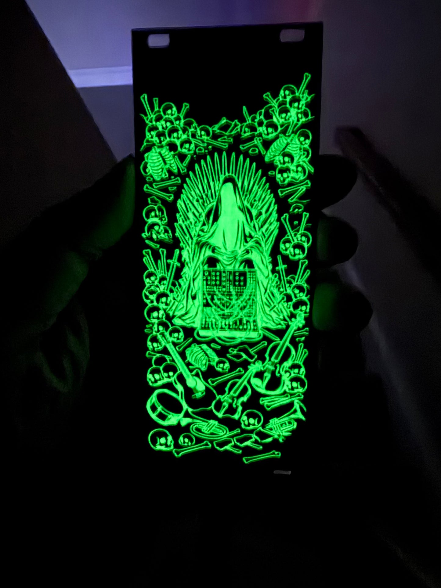 Darklord GREEN Glow in the Dark Blank 10hp 3u Eurorack