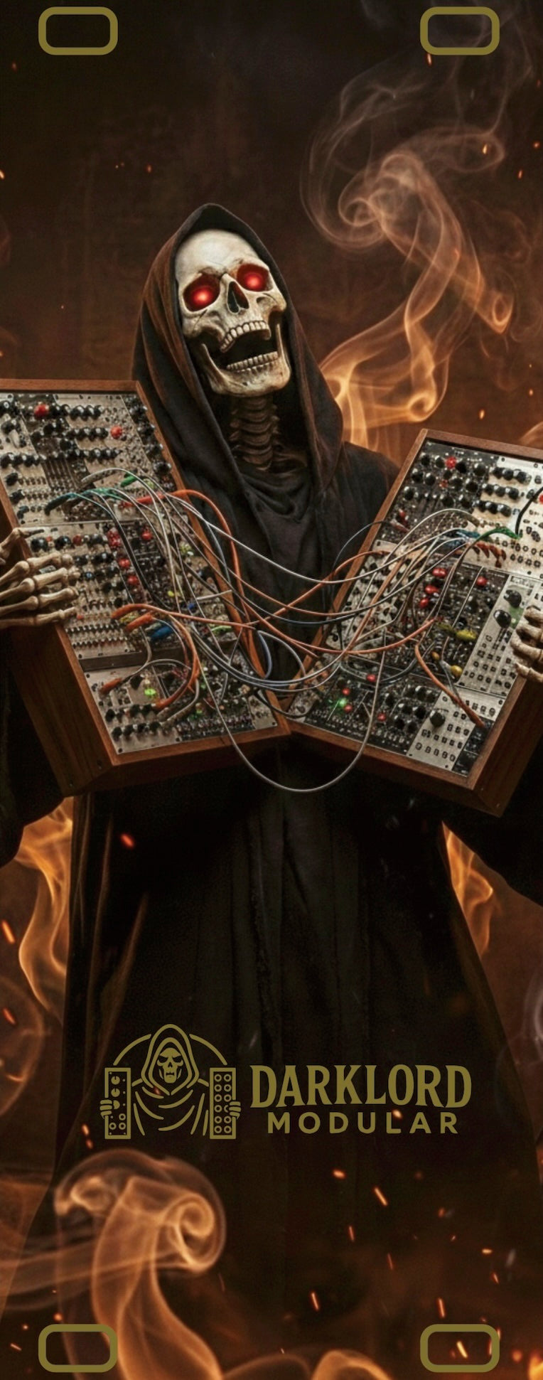 Darklord Demons Black and Gold Blank 10hp 3u Eurorack