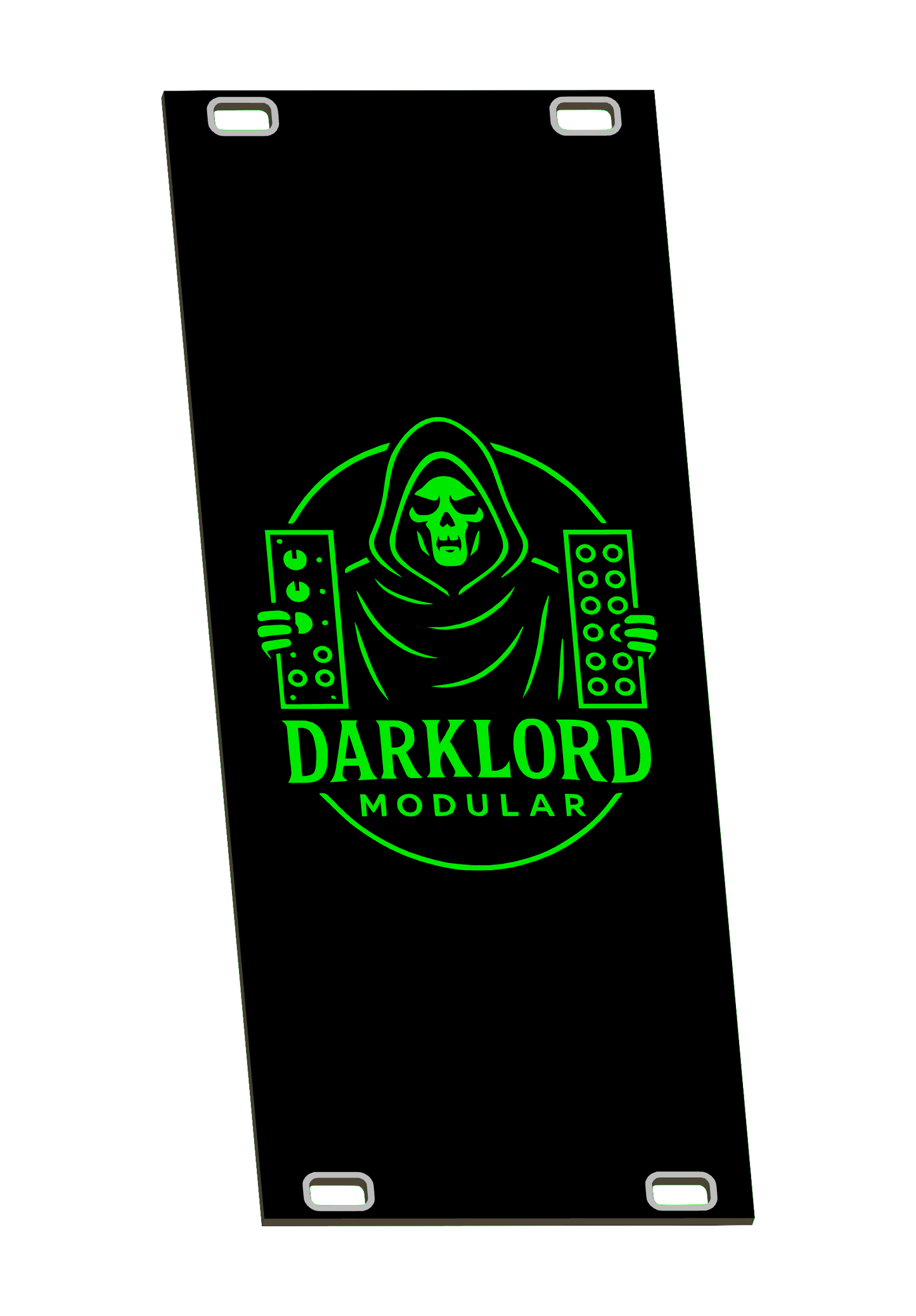 Darklord GREEN Glow in the Dark Blank 10hp 3u Eurorack