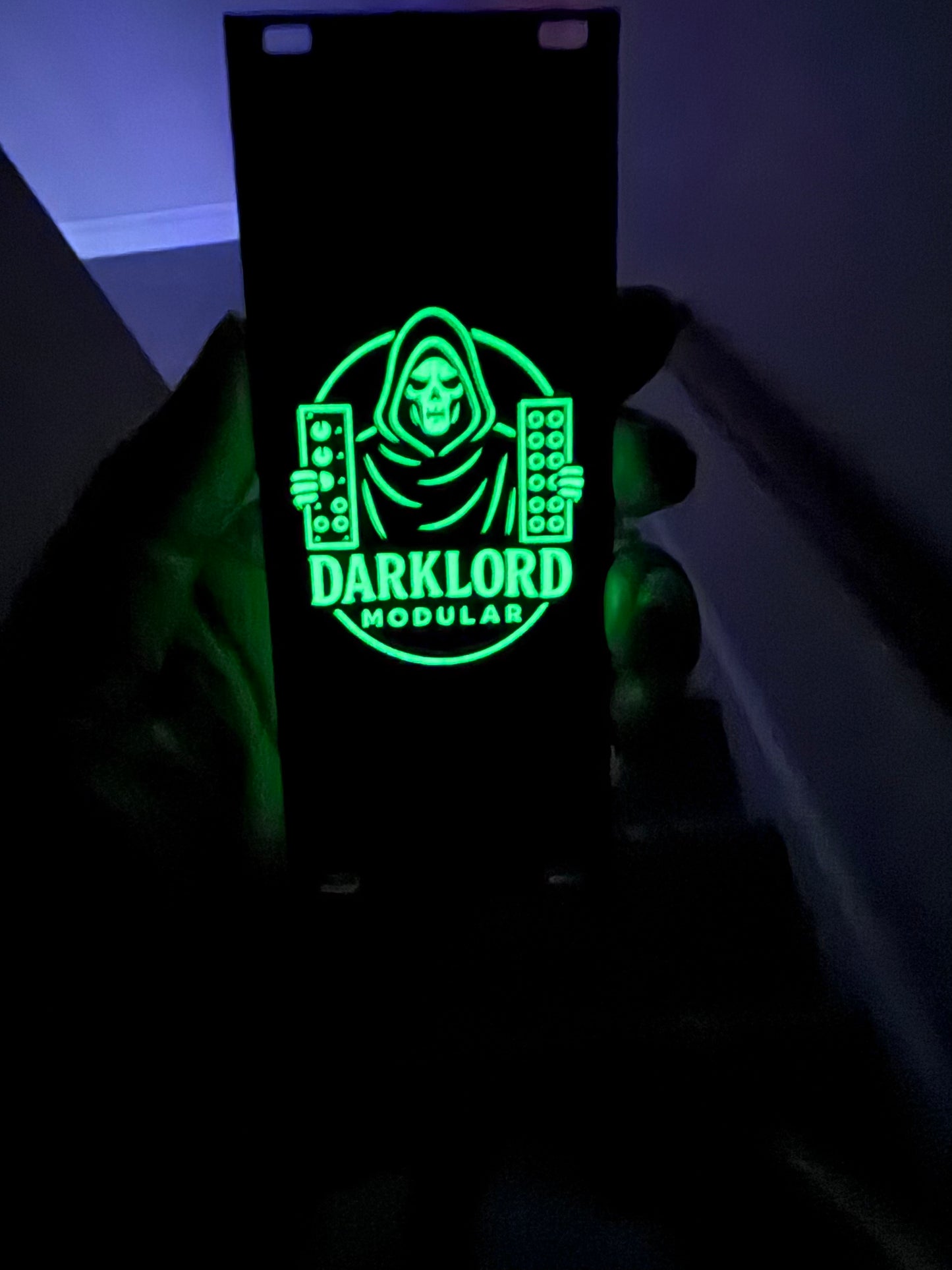 Darklord GREEN Glow in the Dark Blank 10hp 3u Eurorack