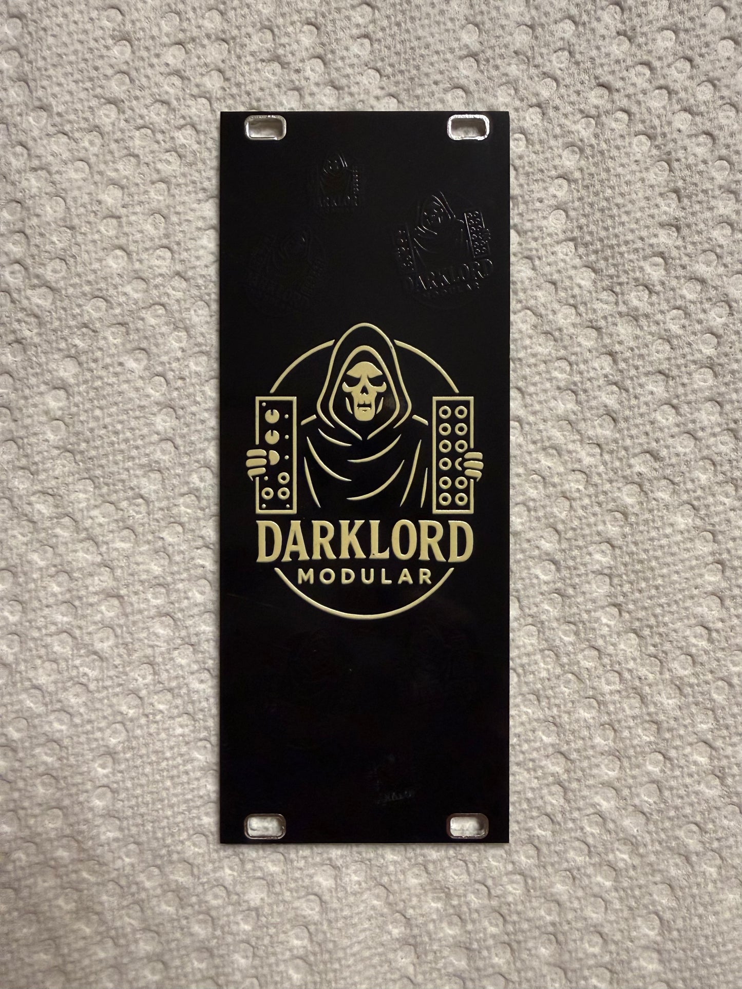 Darklord CYAN Glow in the Dark Blank 10hp 3u Eurorack