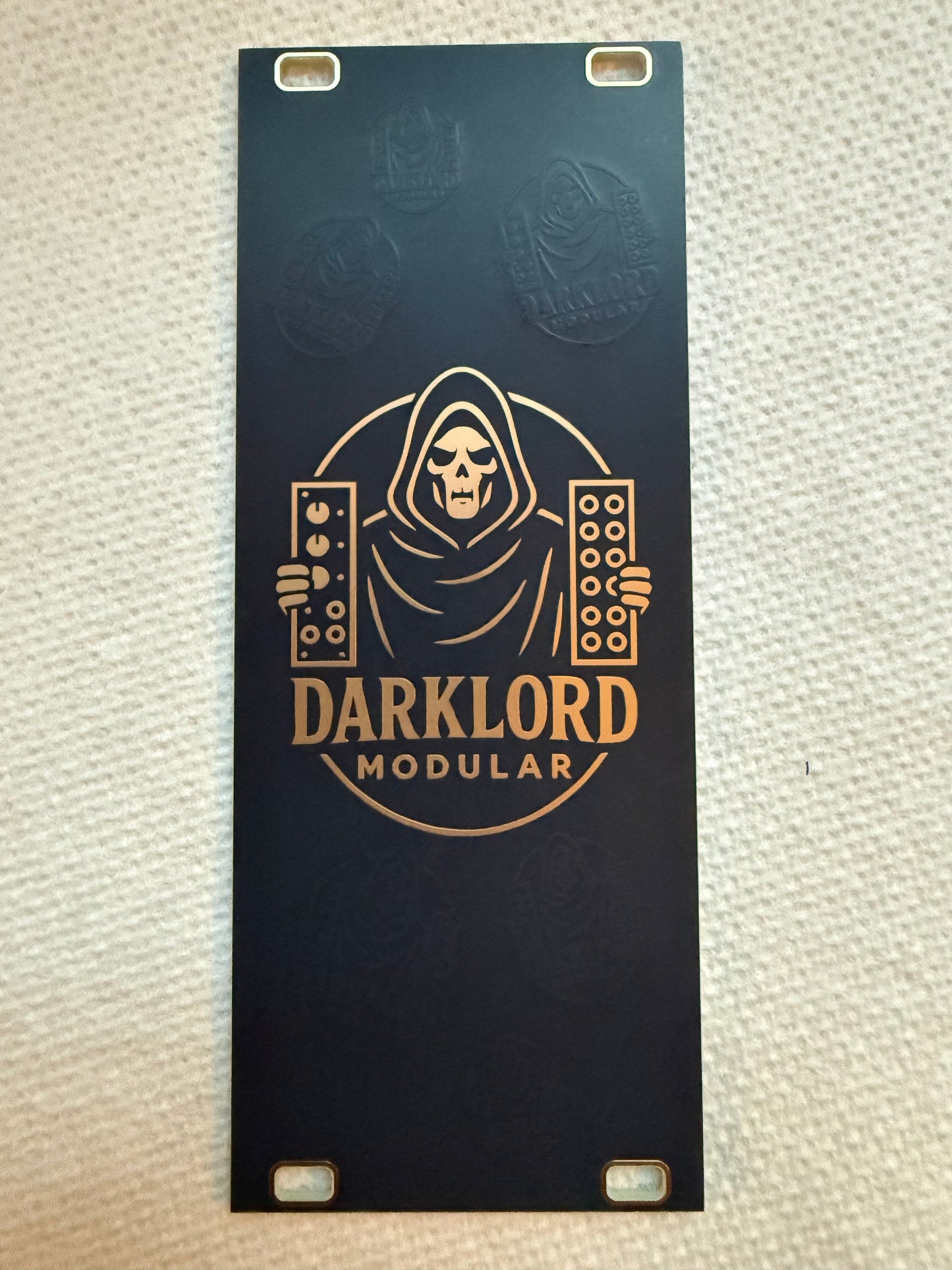 Darklord Demons Black and Gold Blank 10hp 3u Eurorack