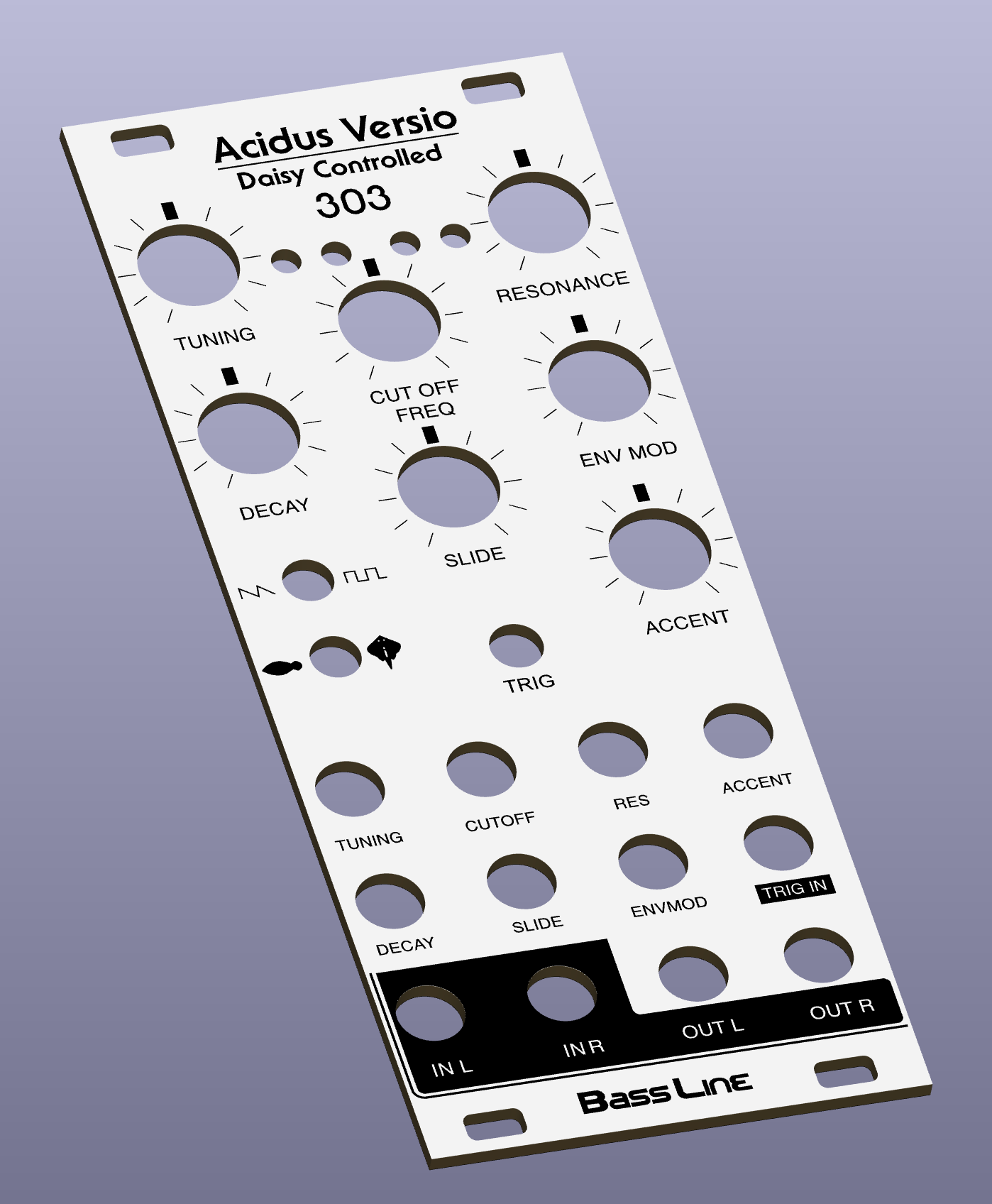 Acidus Versio White Aluminum FrontPanel