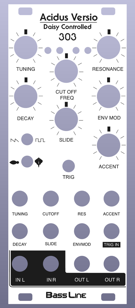 Acidus Versio White Aluminum FrontPanel